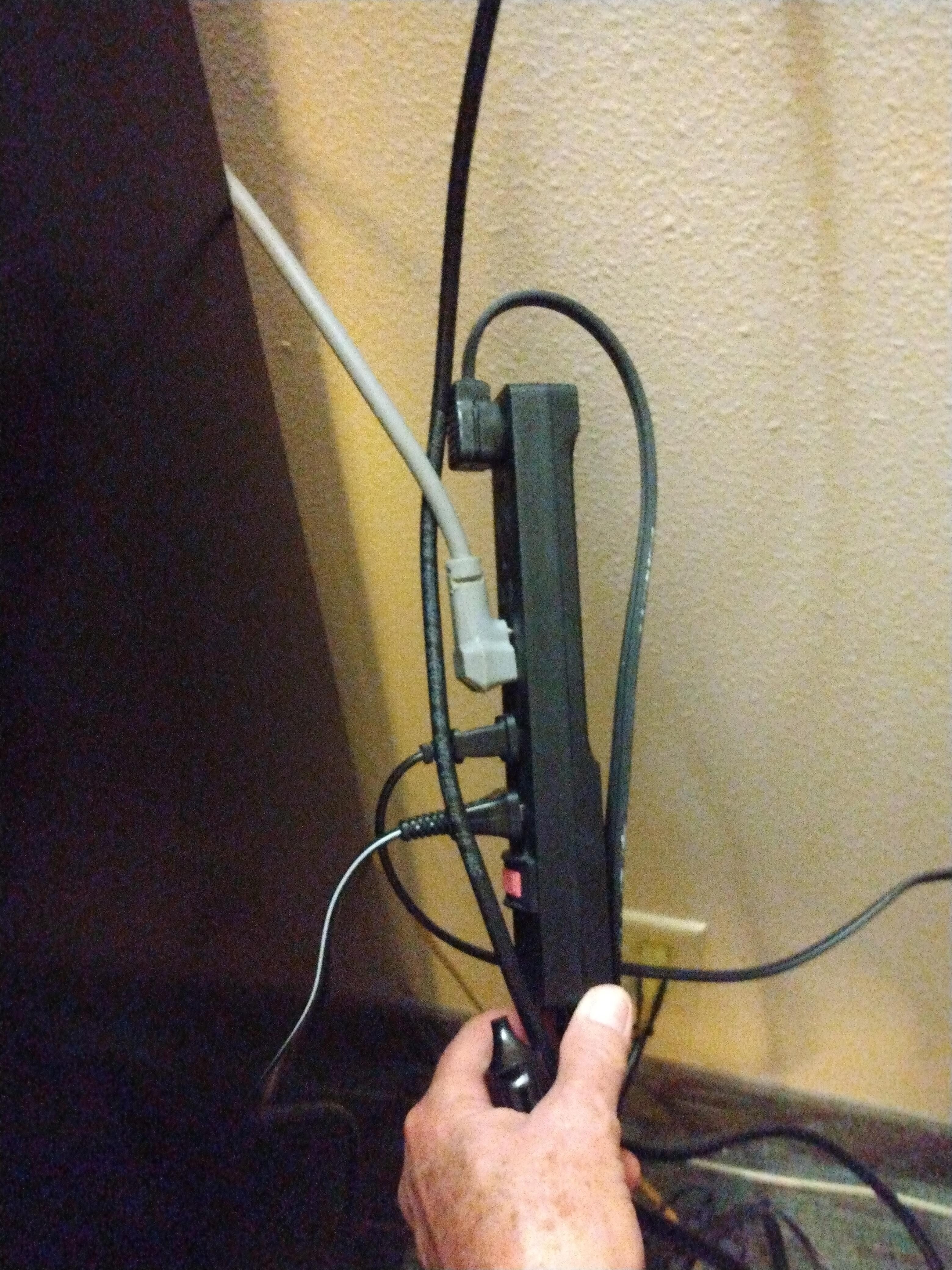 Power strip used for plugging in several appliances/electronics...dangerous