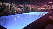 The pool by night