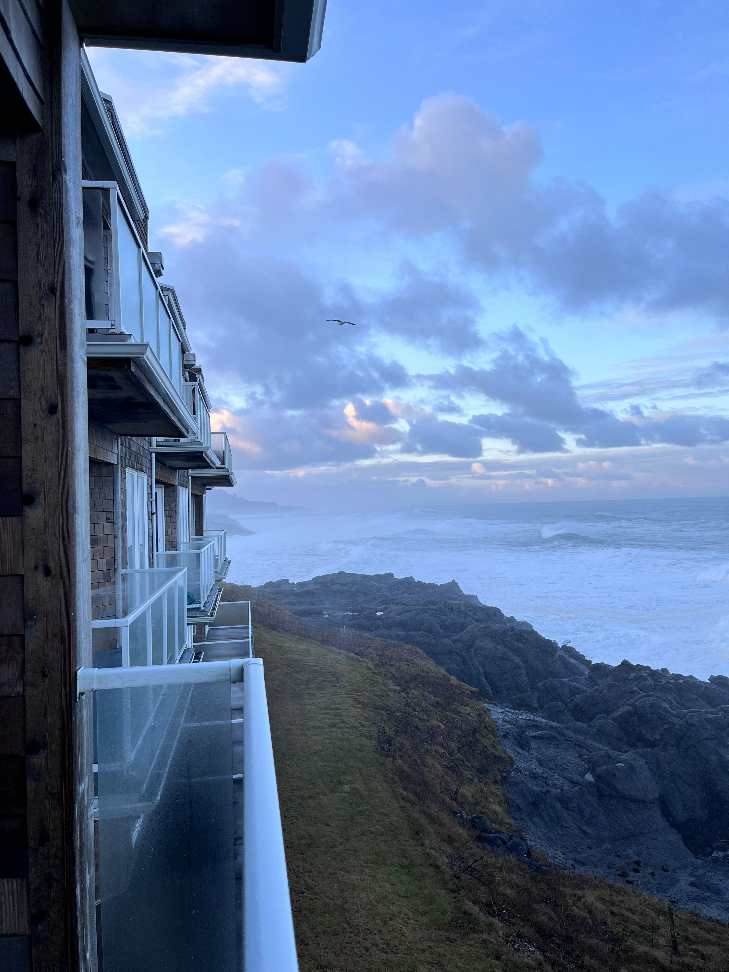Looking south from balcony 