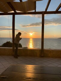 Terras van bovenhuis