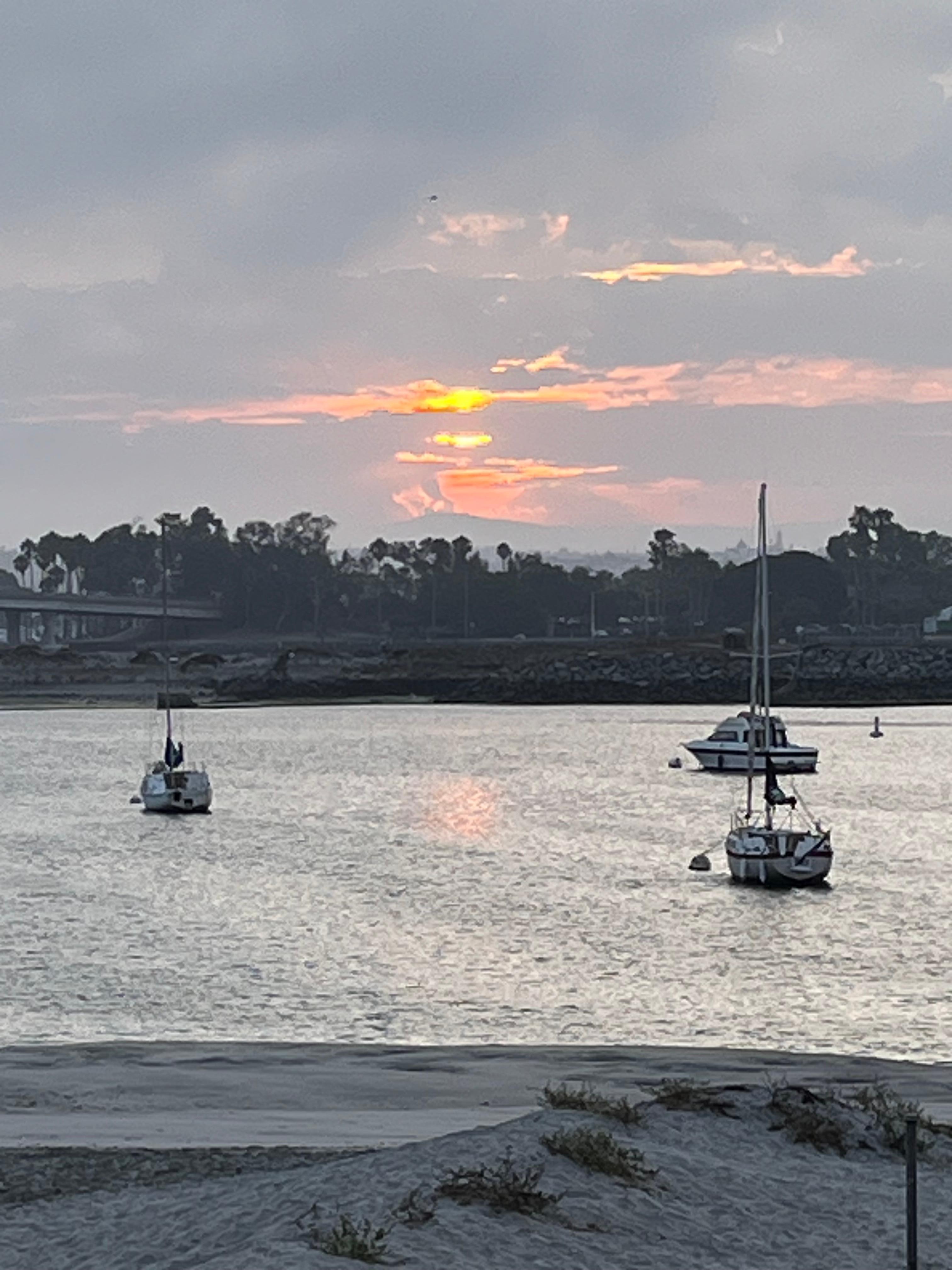 View from the balcony—sunrise