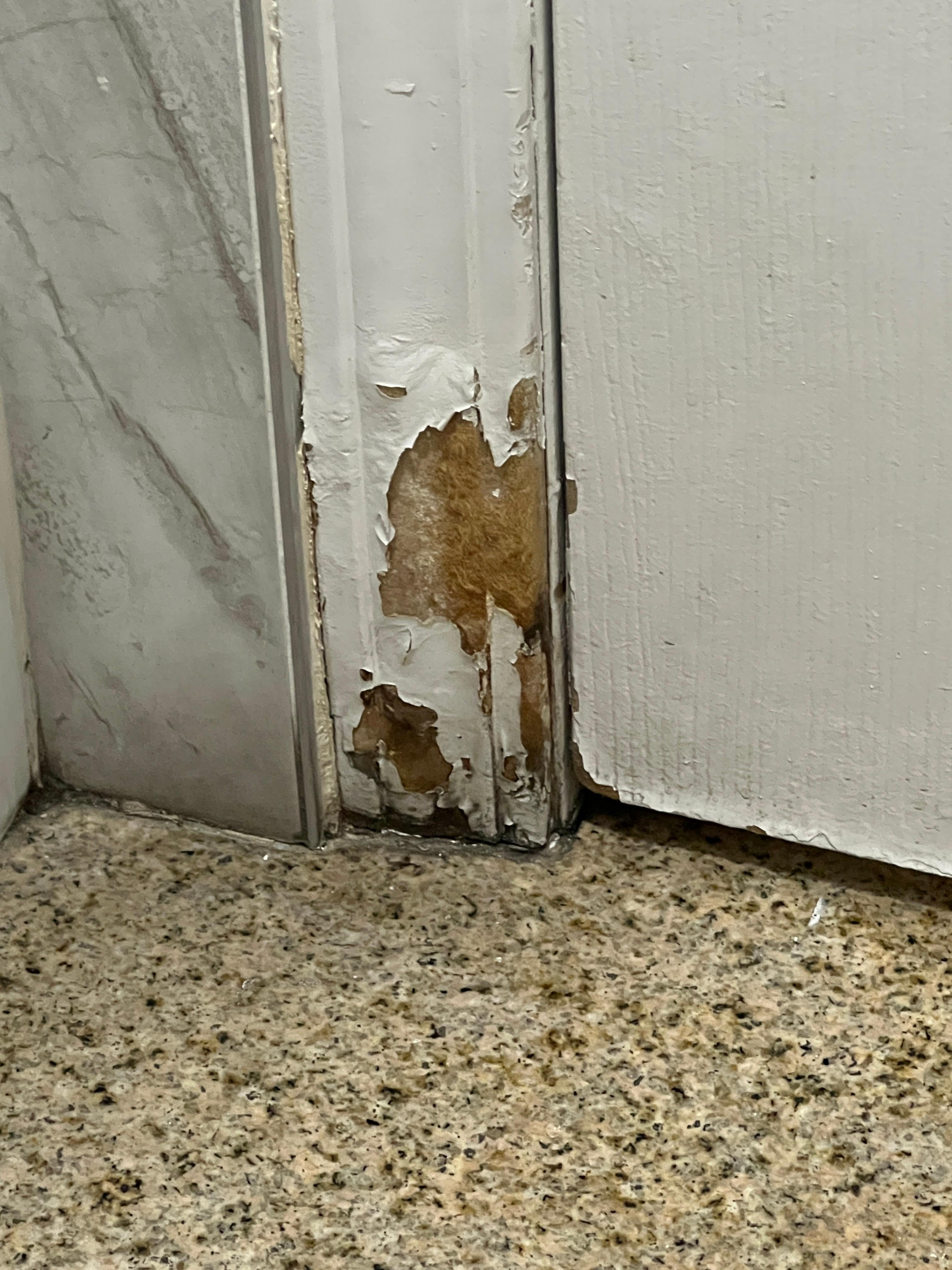 Bathroom Door frame (inside of bathroom)