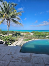 Pool and Ocean from patio