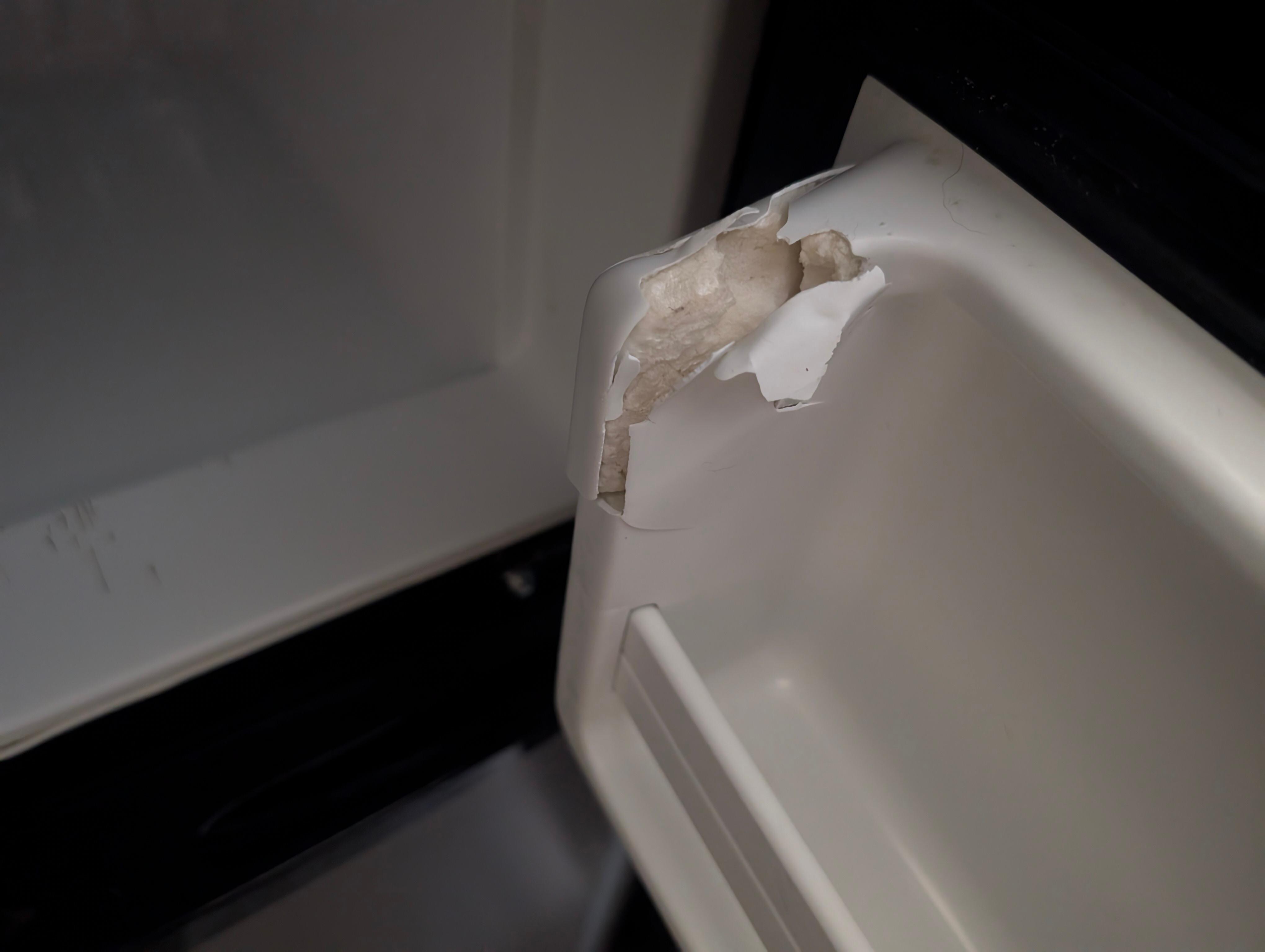 Broken freezer
