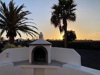 Abenddämmerung in der Villa