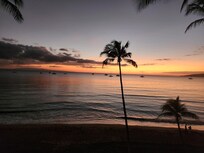View from the lanai at sunset.