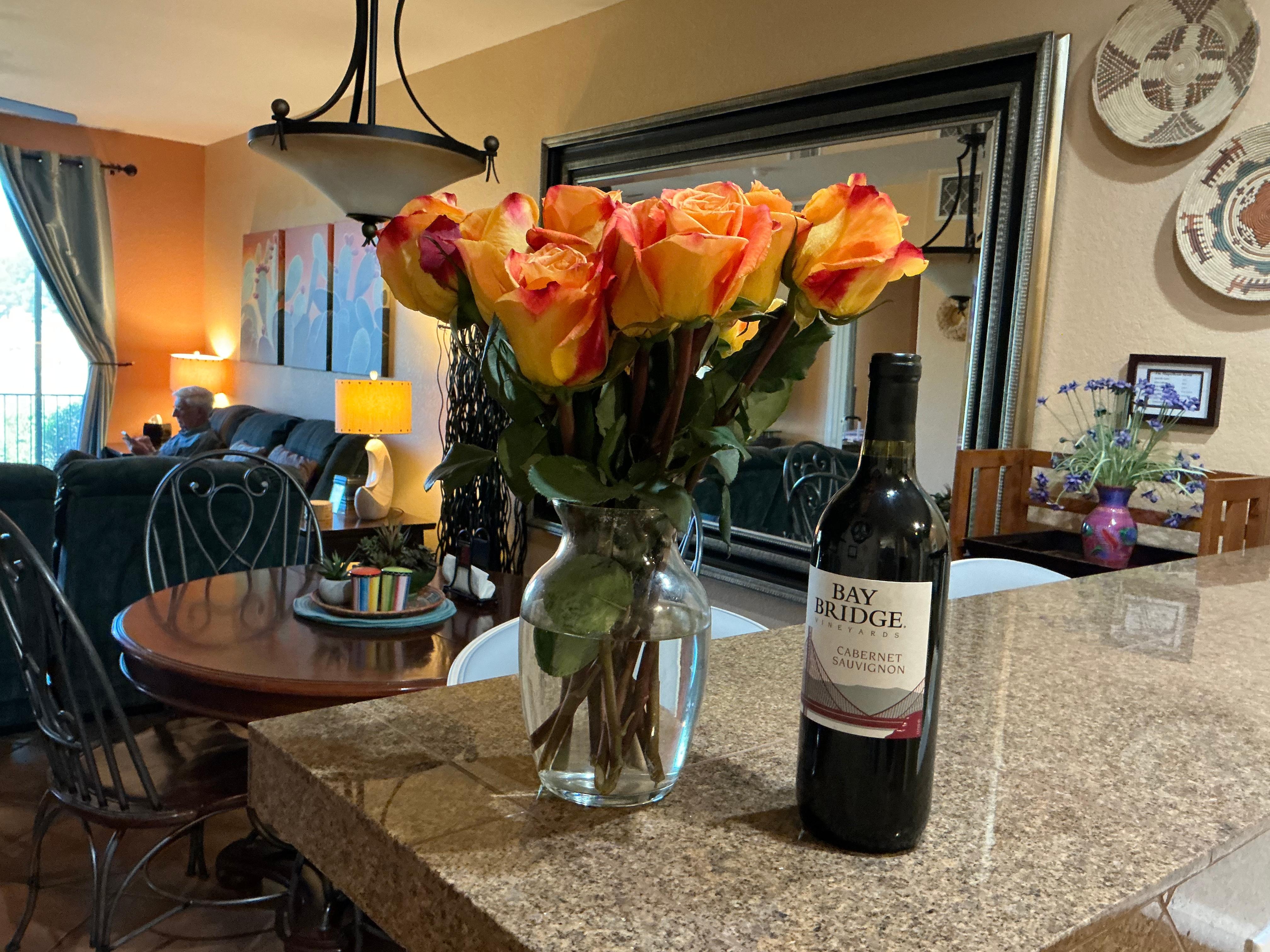 This was our welcome to the condo. 