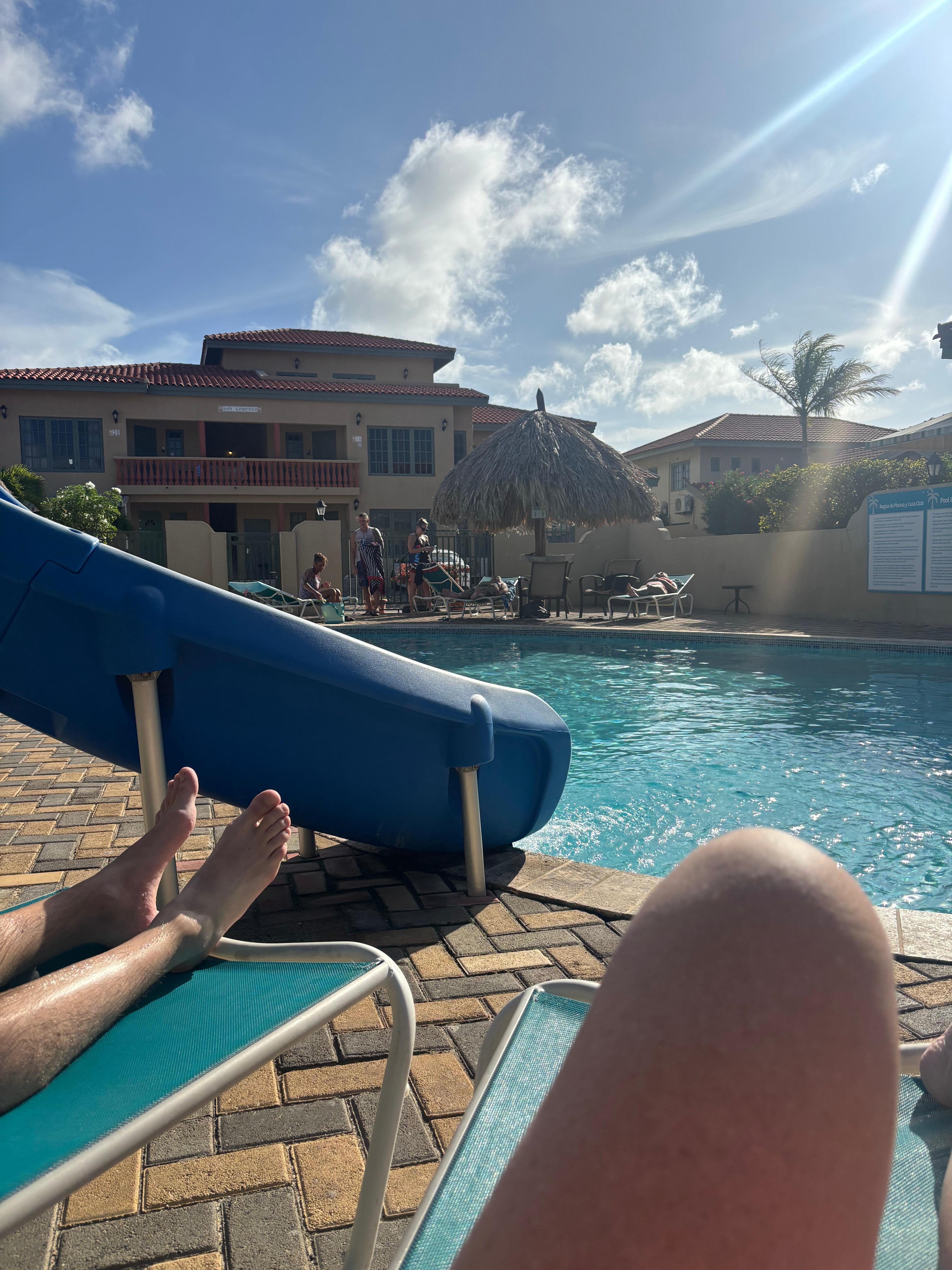 The waterslide is amazing