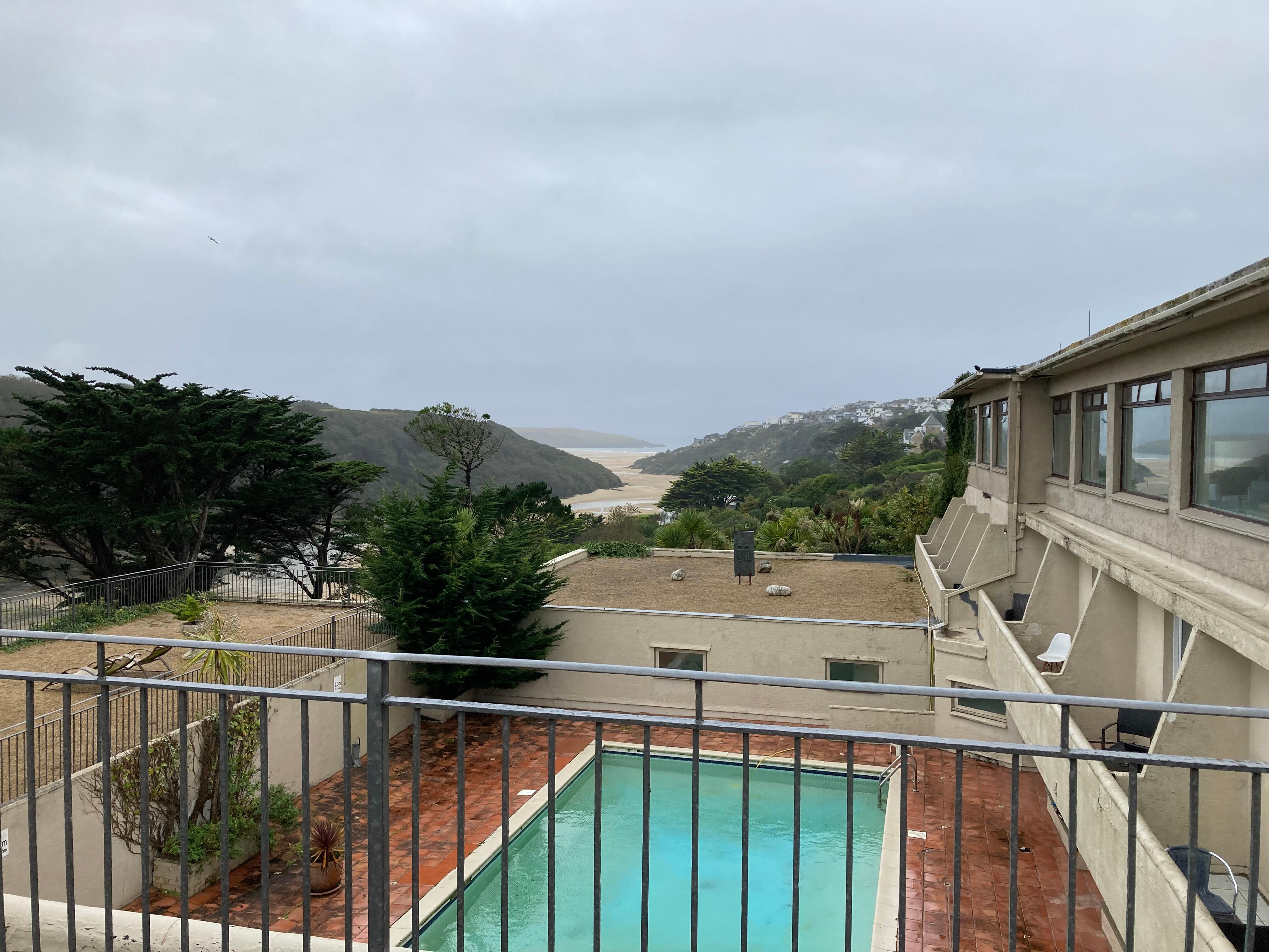 Dirty outdoor pool