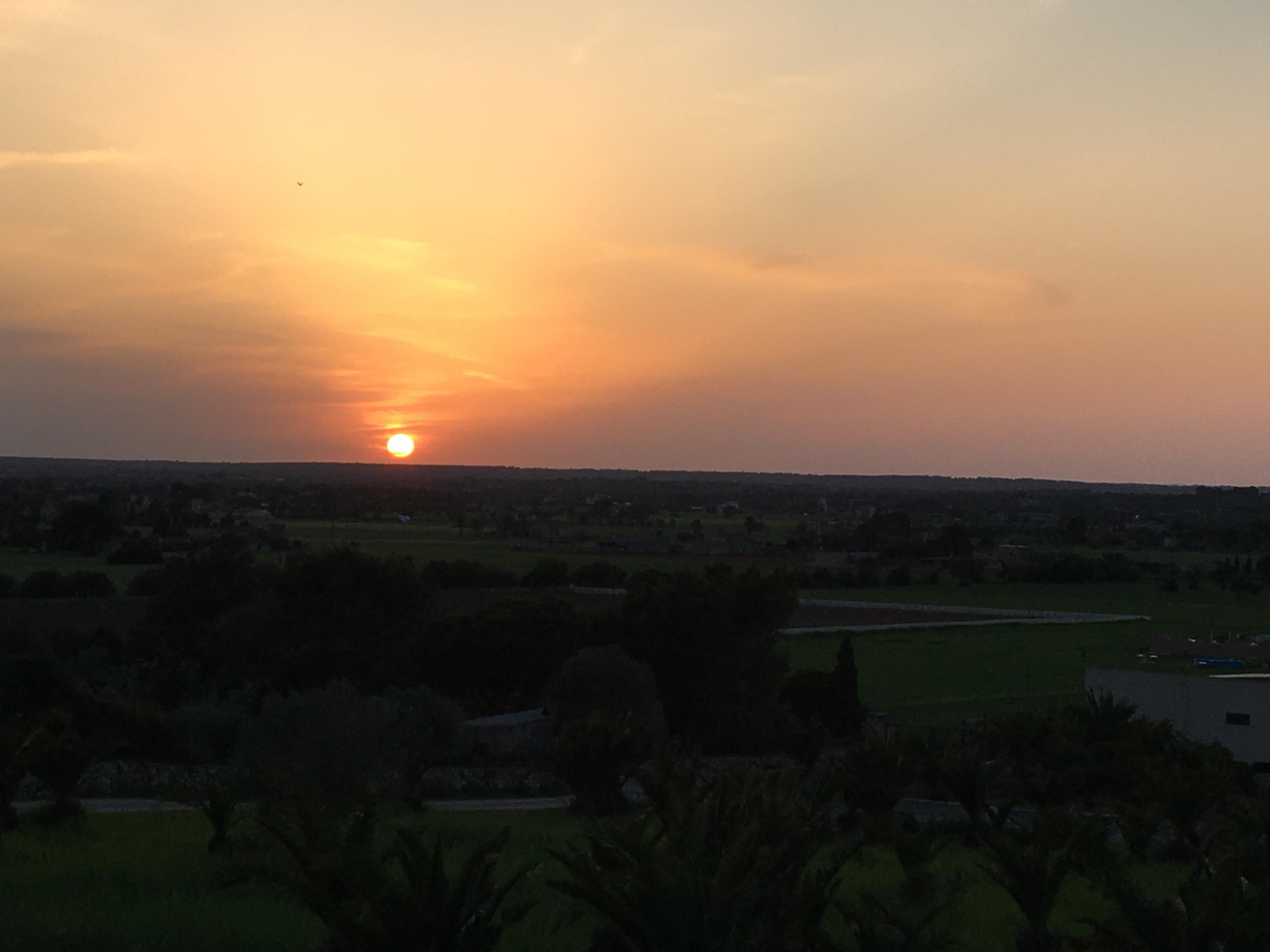 Sunset from back terrace