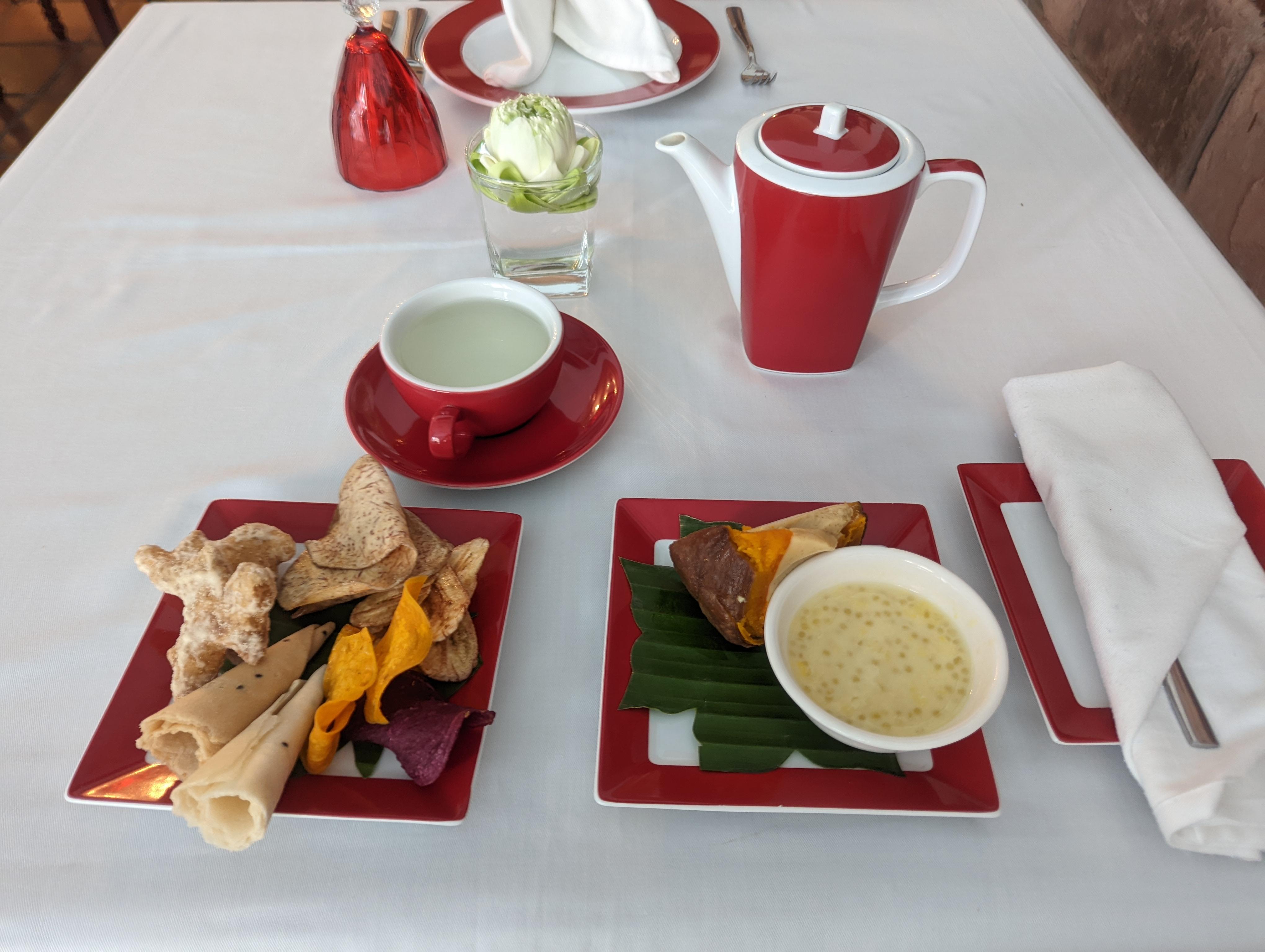 Tea and yummy treats!
