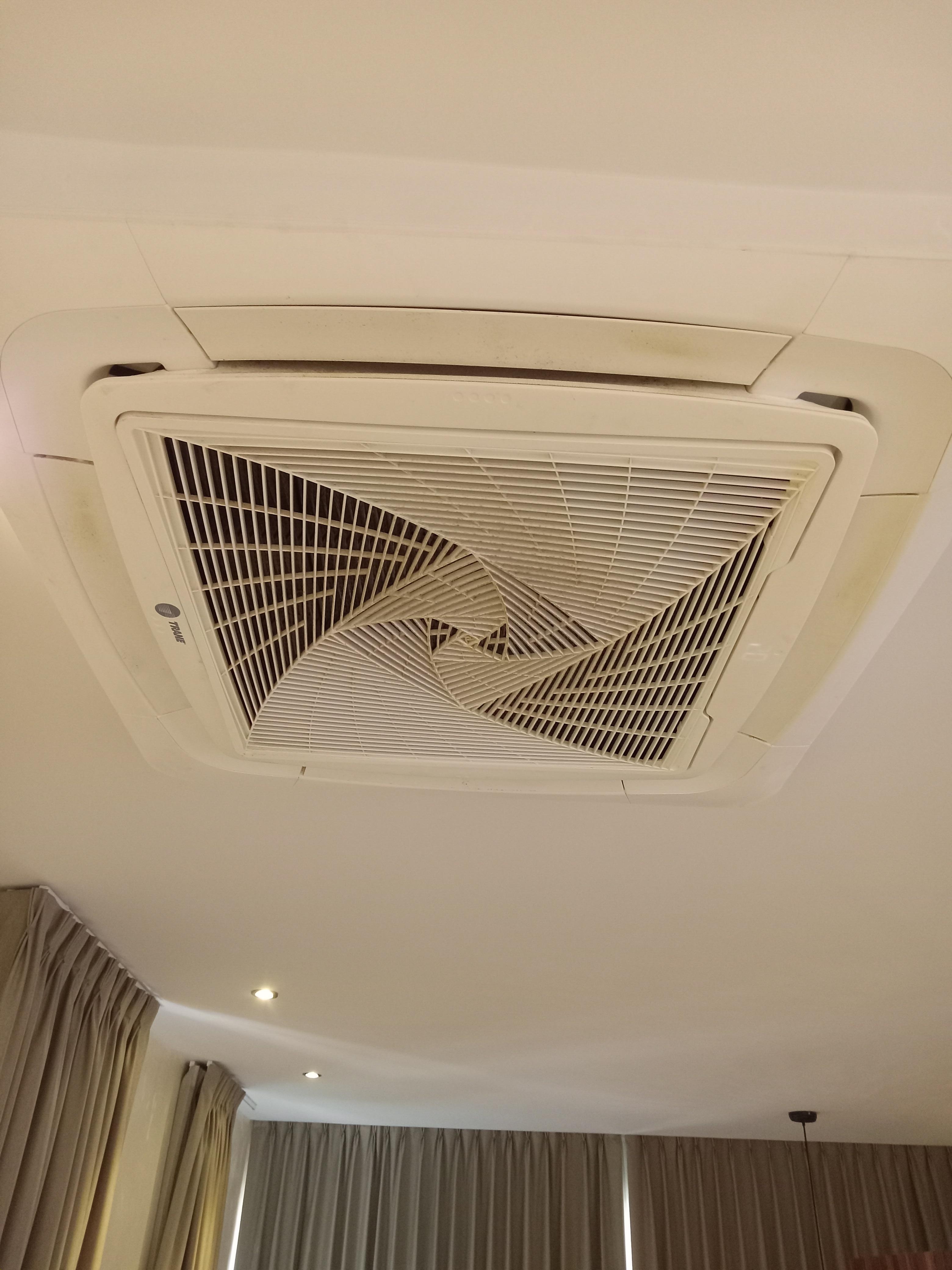 Dirty AC=stale smell inside the suite 