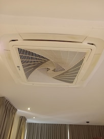 Dirty AC=stale smell inside the suite