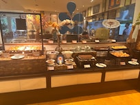 Small portion of buffet