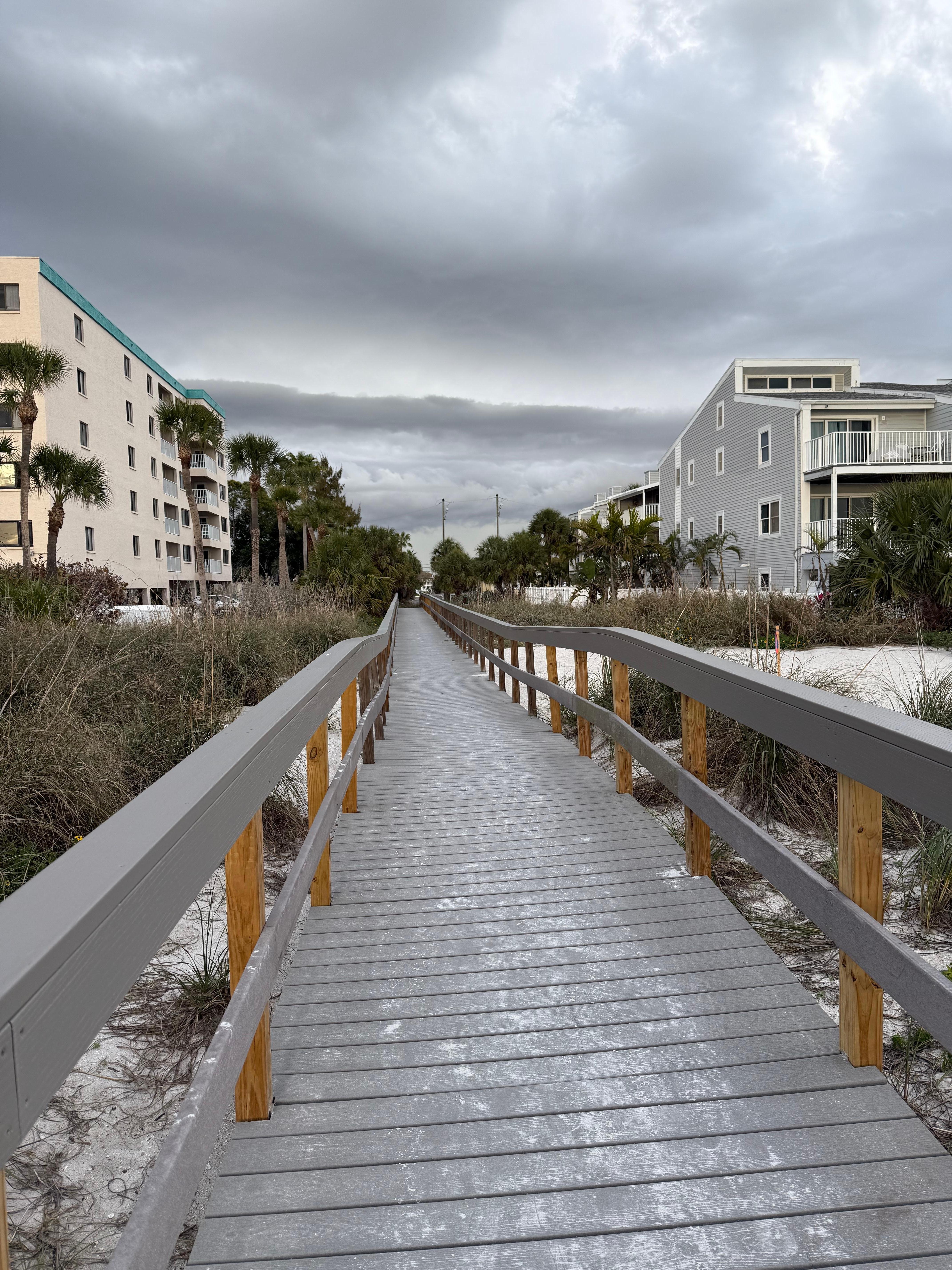 This was the view from the beach access back towards the house and was only a few minute walk. 