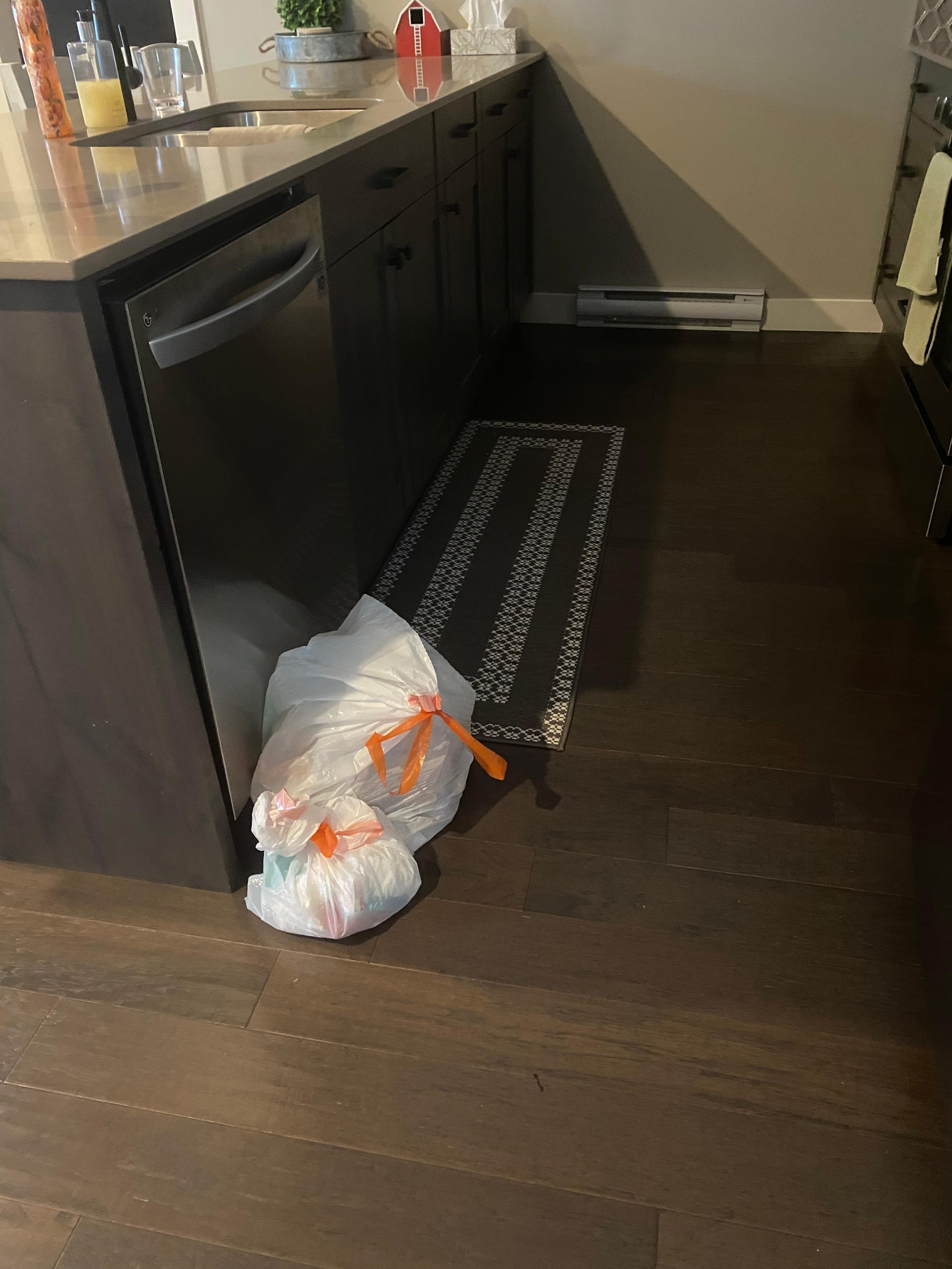 Trash left there upon arrival