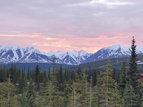 Sunset at the chalet