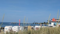 Blick auf die Seebrücke Niendorf