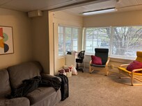 sofa, desk and part of the view