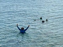 snorkeling at the house