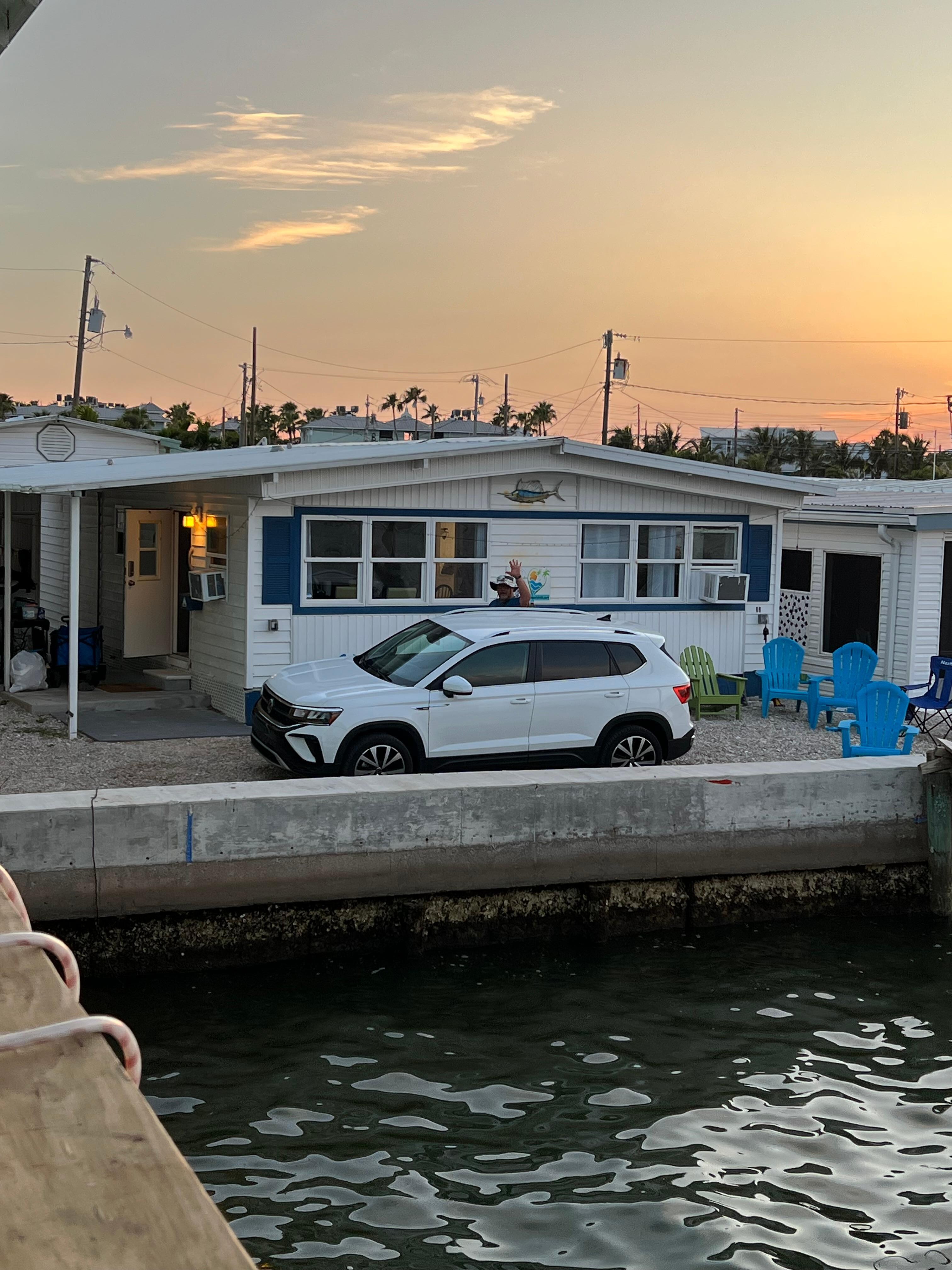 From the pier to the rental. 