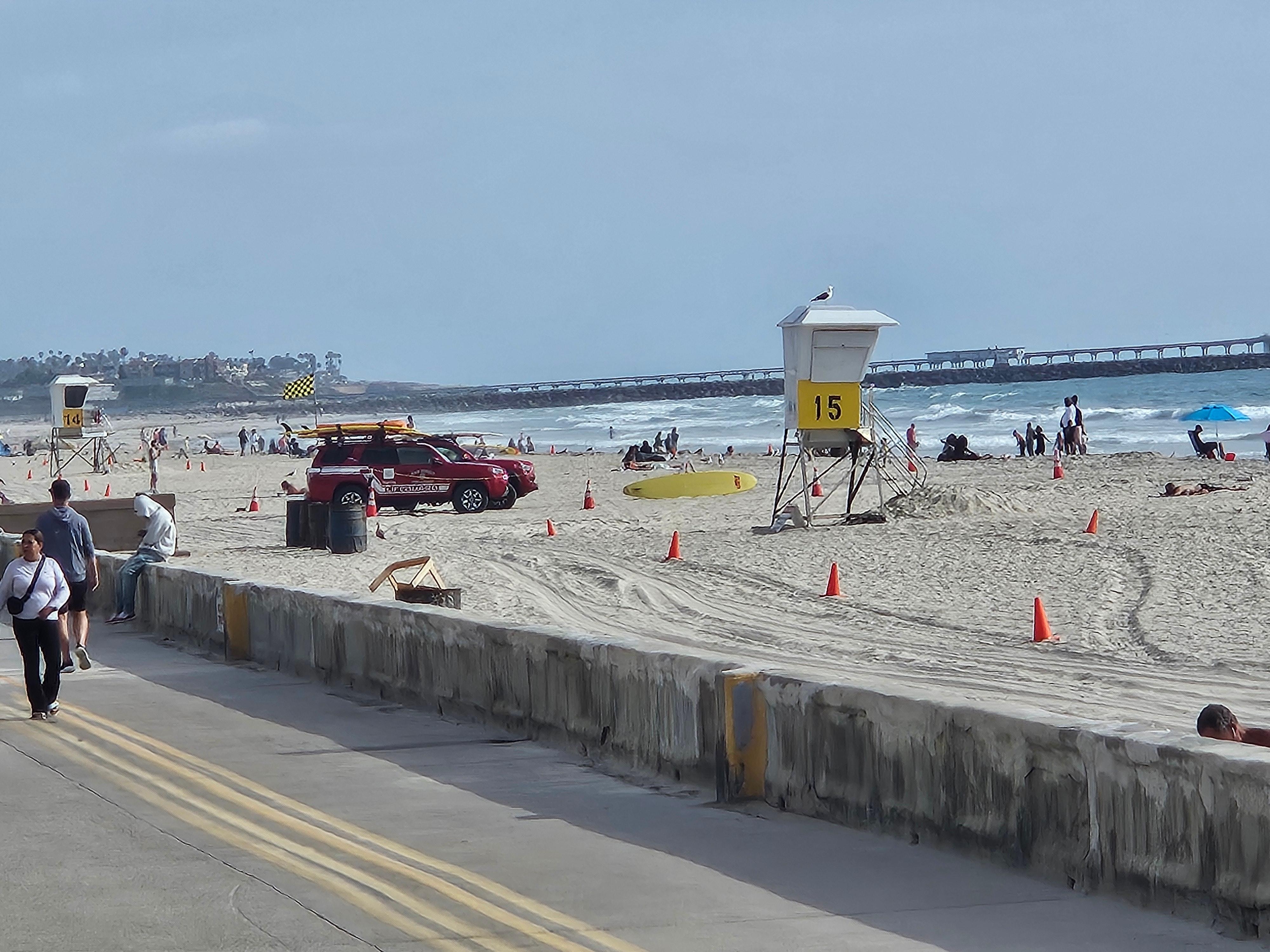 The boardwalk looking south 