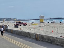 The boardwalk looking south