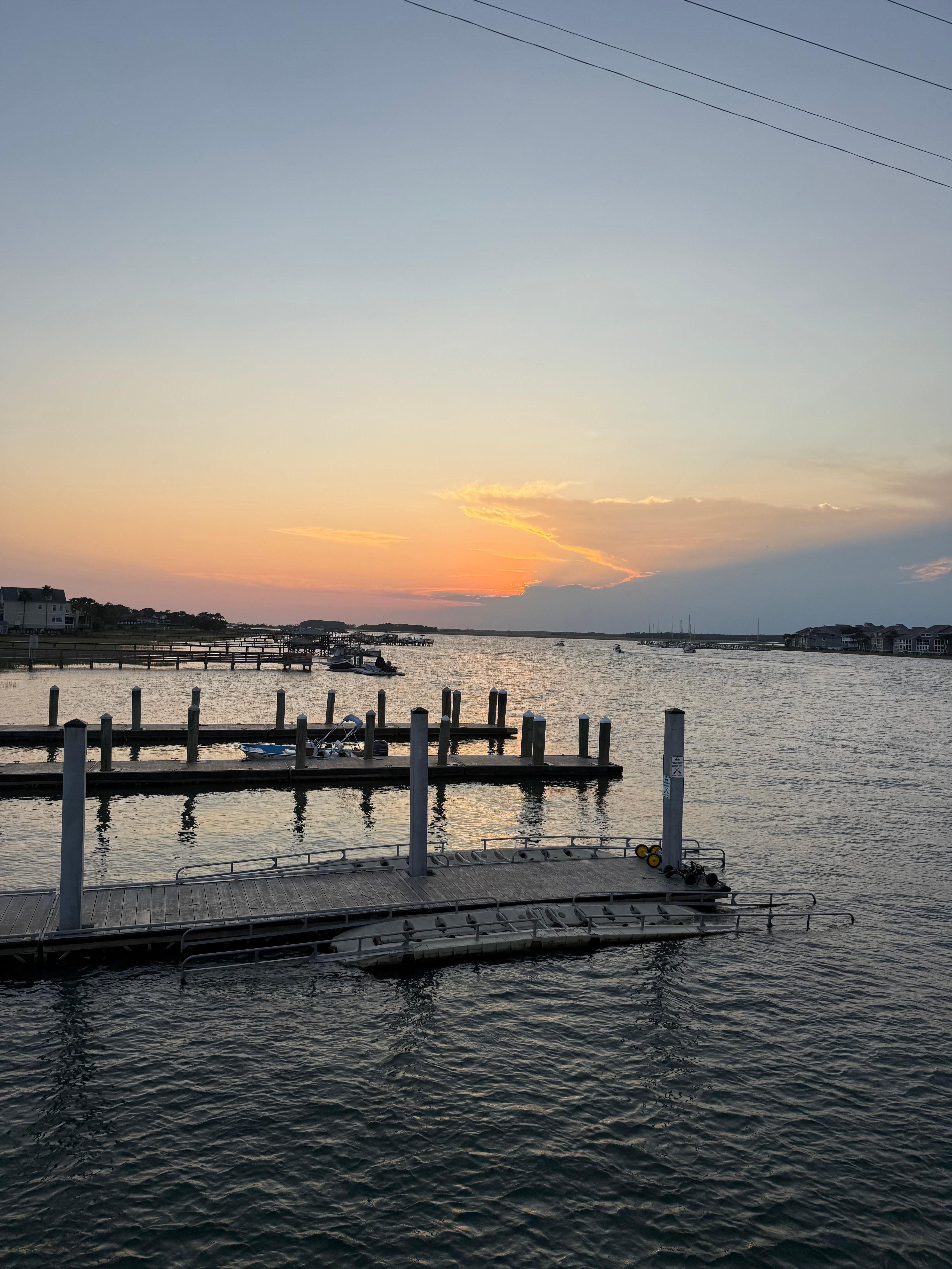 View from bridge as we walked back to the condo from the beach