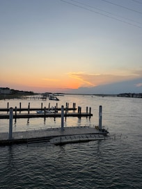 View from bridge as we walked back to the condo from the beach