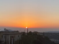 Sunsetting from the pool