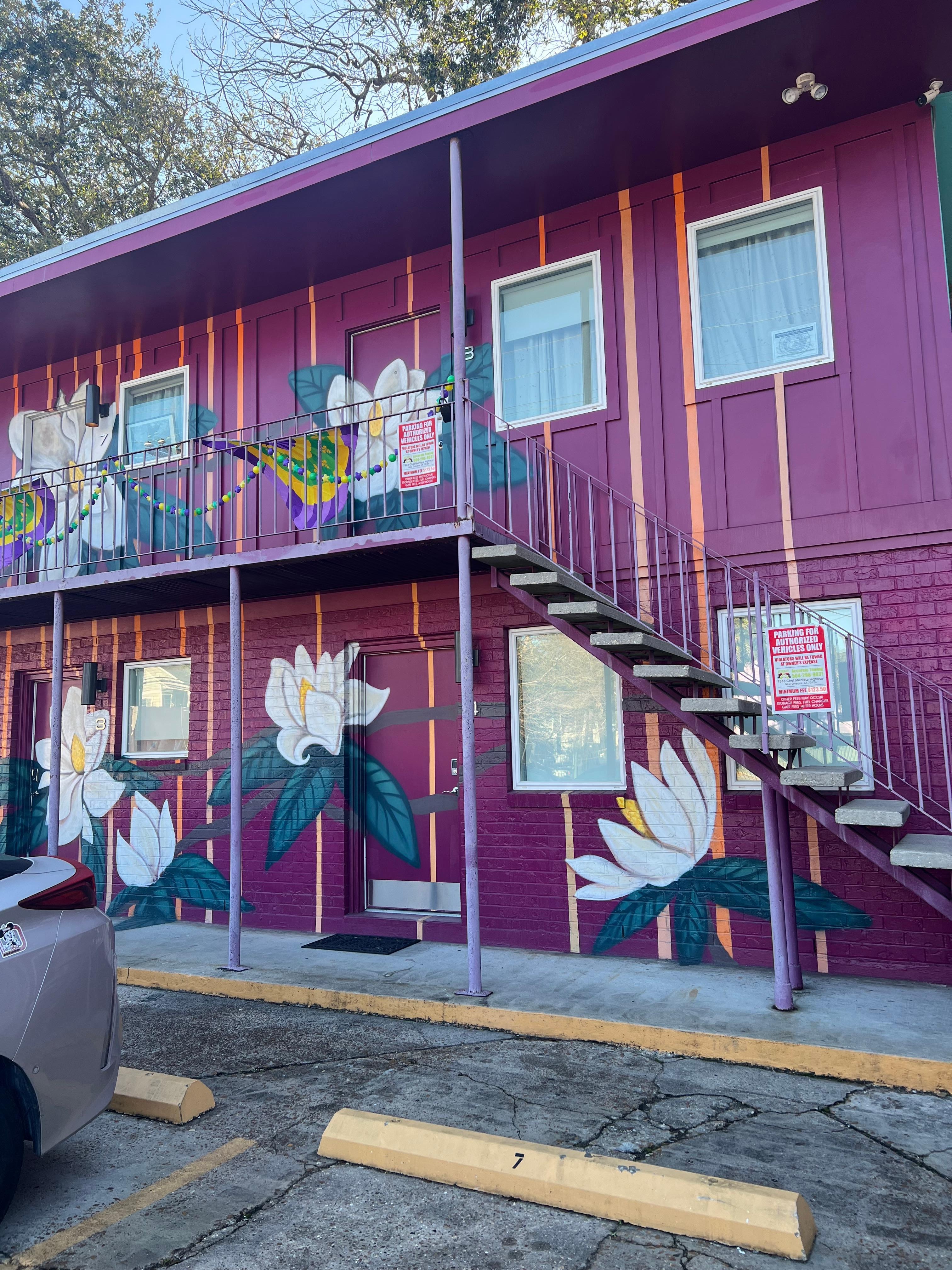 Apartment at top of stairs