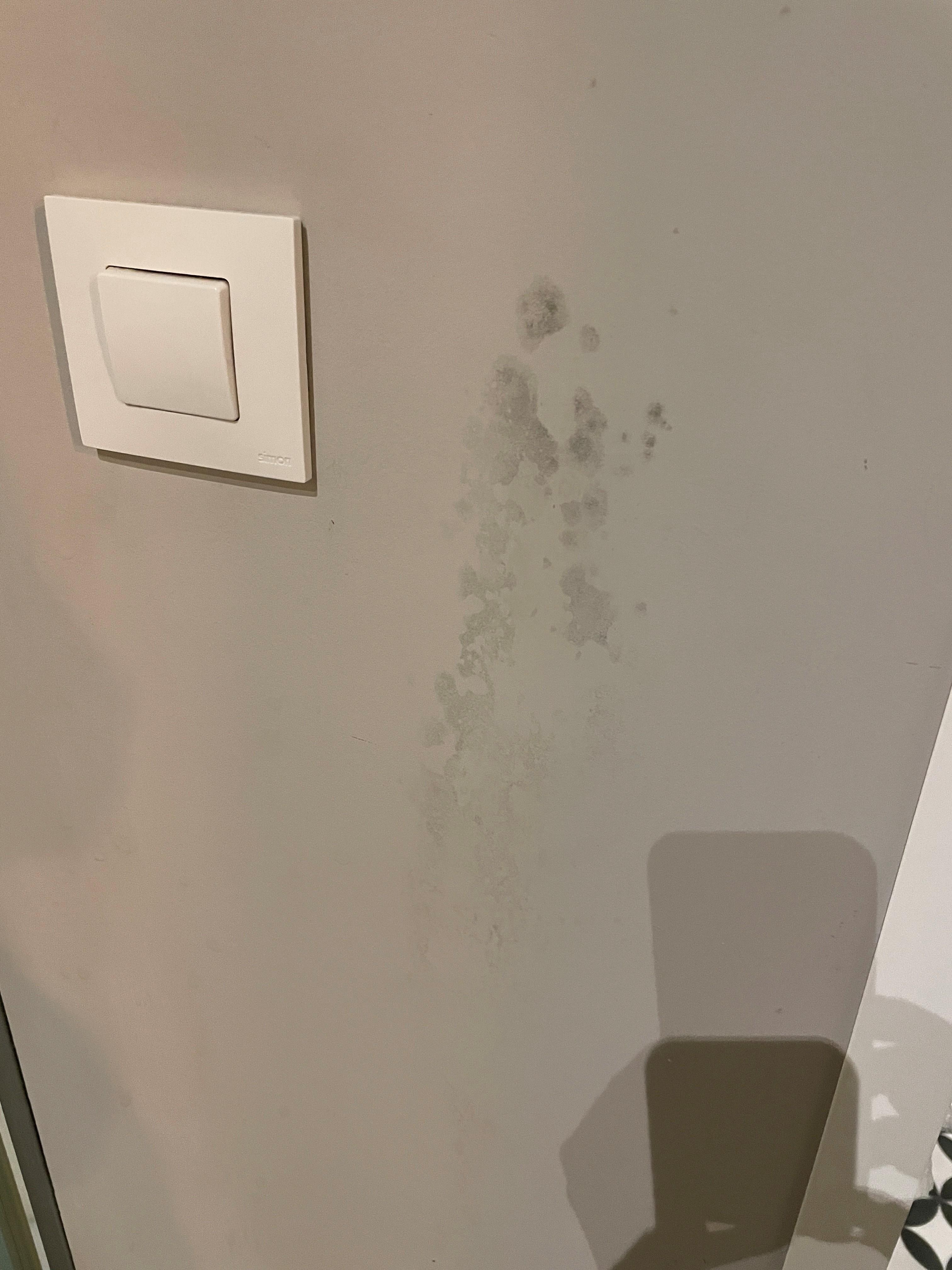 Stain on wall
