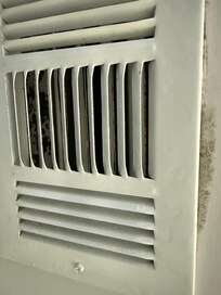 Black mould visible in all vents. I didn’t report because was too late - already there.
