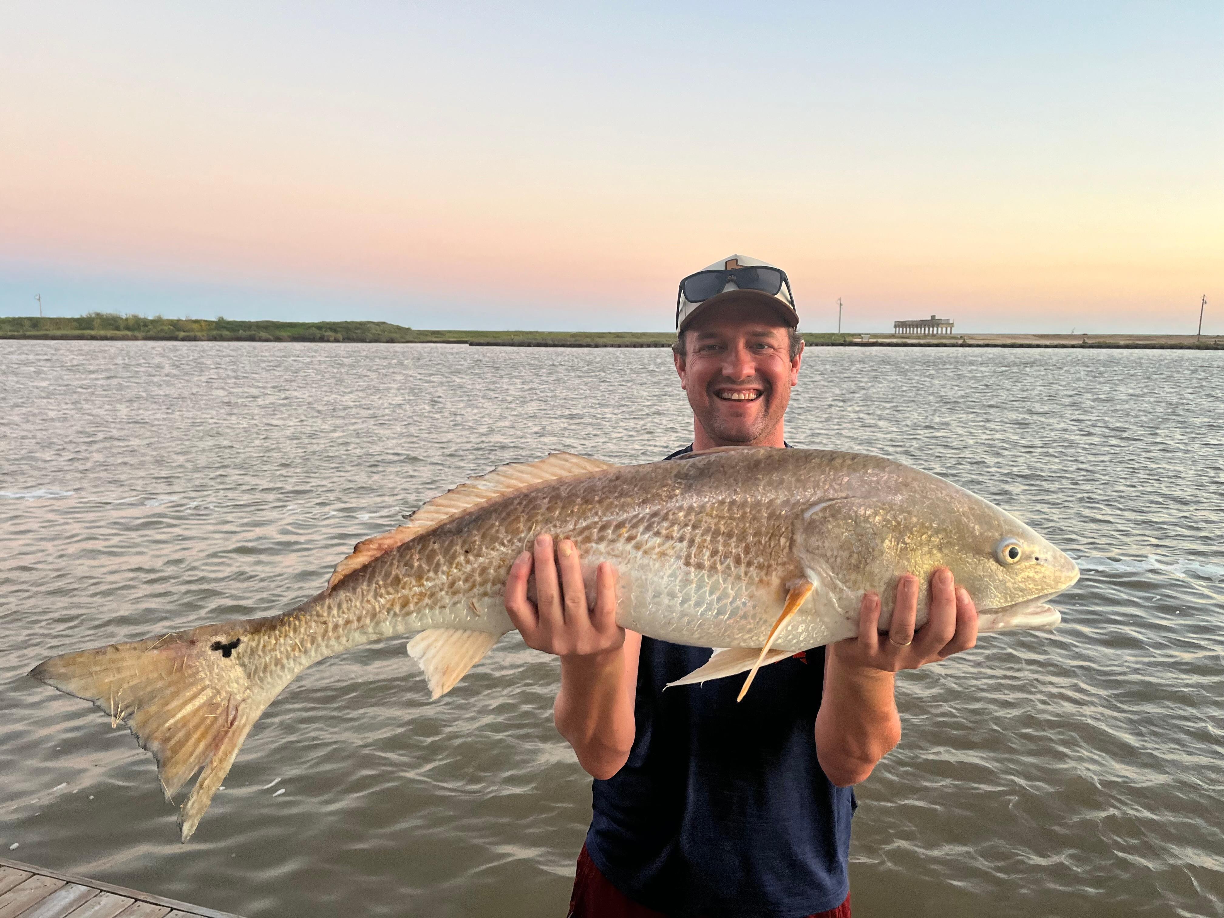 Redfish from the dock!