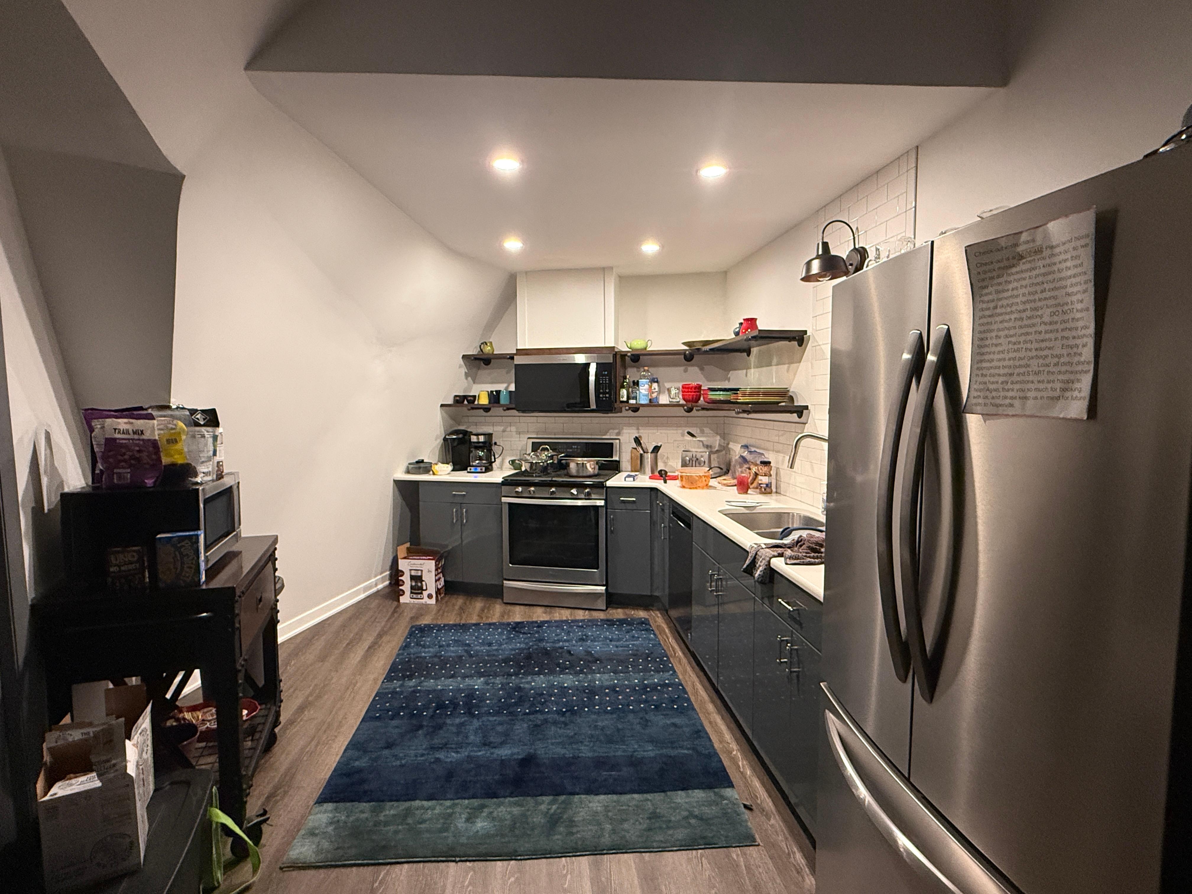 Very nice kitchen stocked with all we needed.  