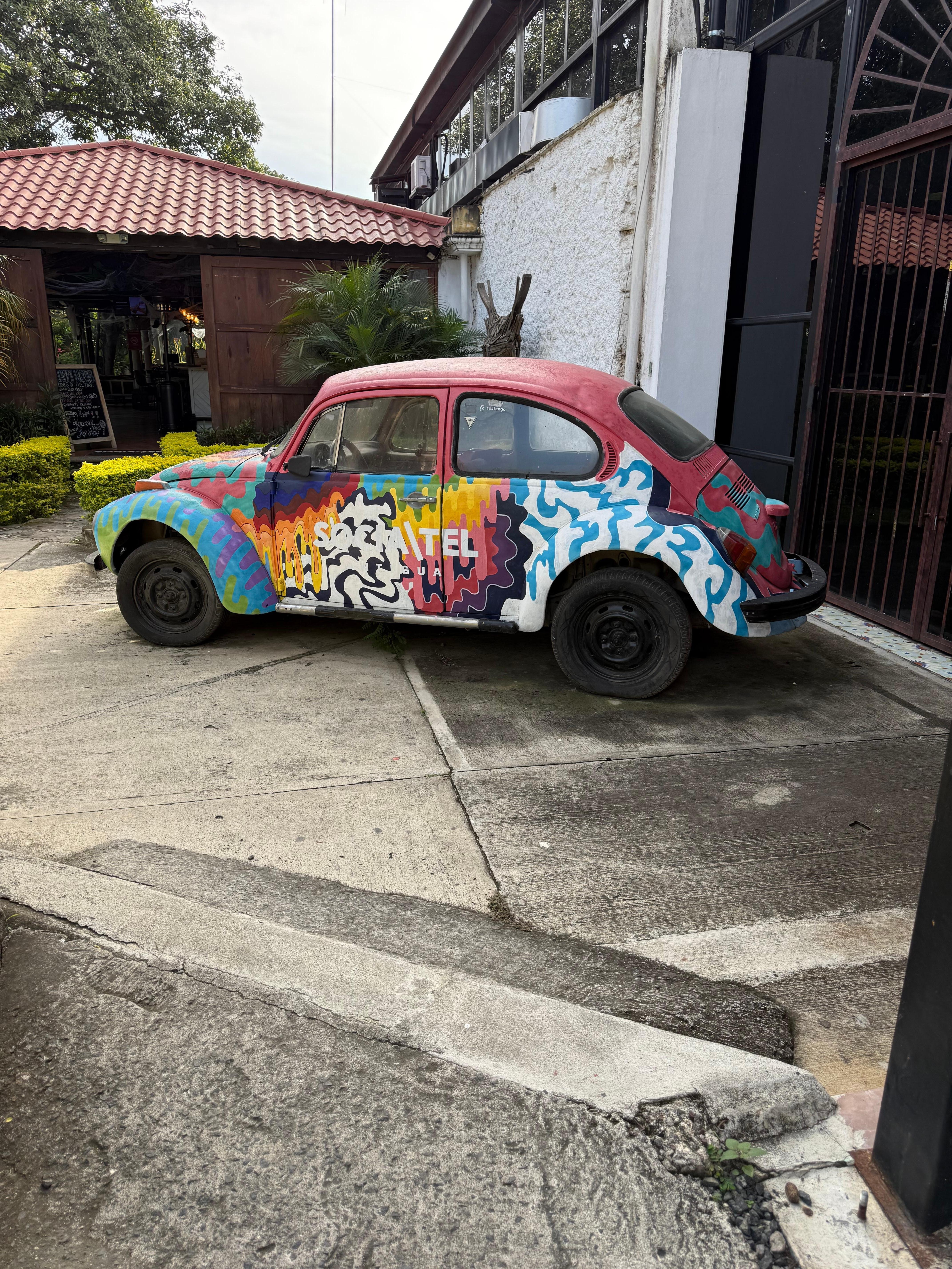 One of many courtyard decorations 