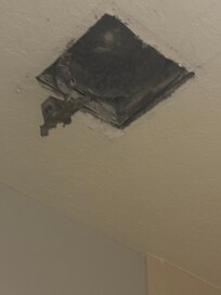 Bathroom fan ripped out a long time ago.