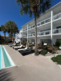 Balcony pool view