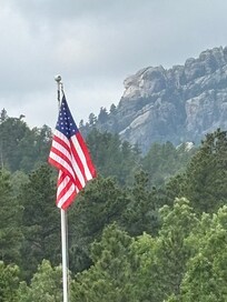 View of Mt Rushmore from Deck of KBarS Hotel