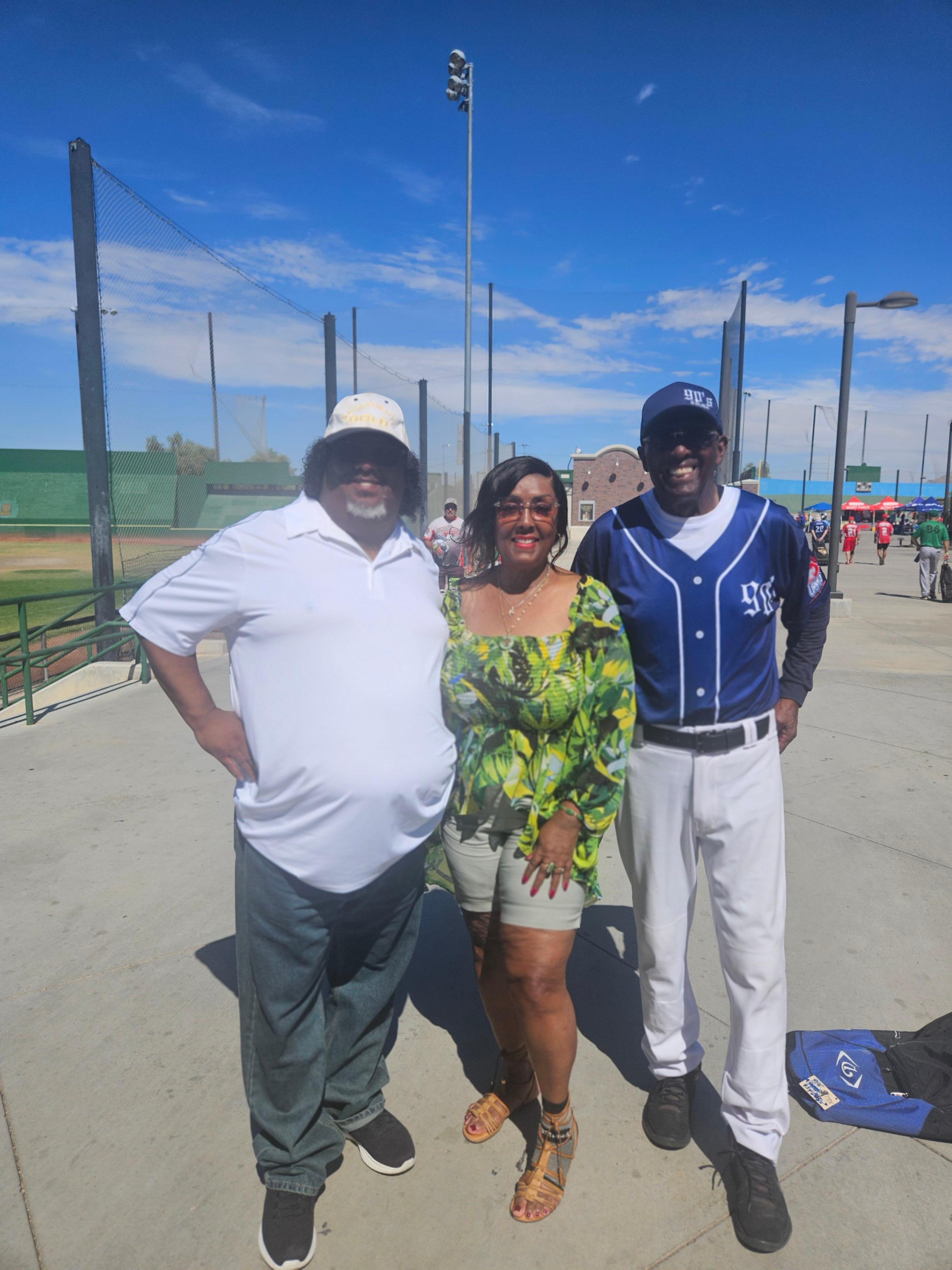 Dad played in the 90th softball tournament. 