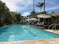 The heated pool was very nice and cozy.