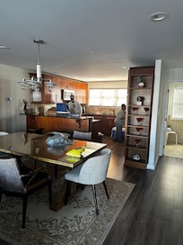 Kitchen and dining area