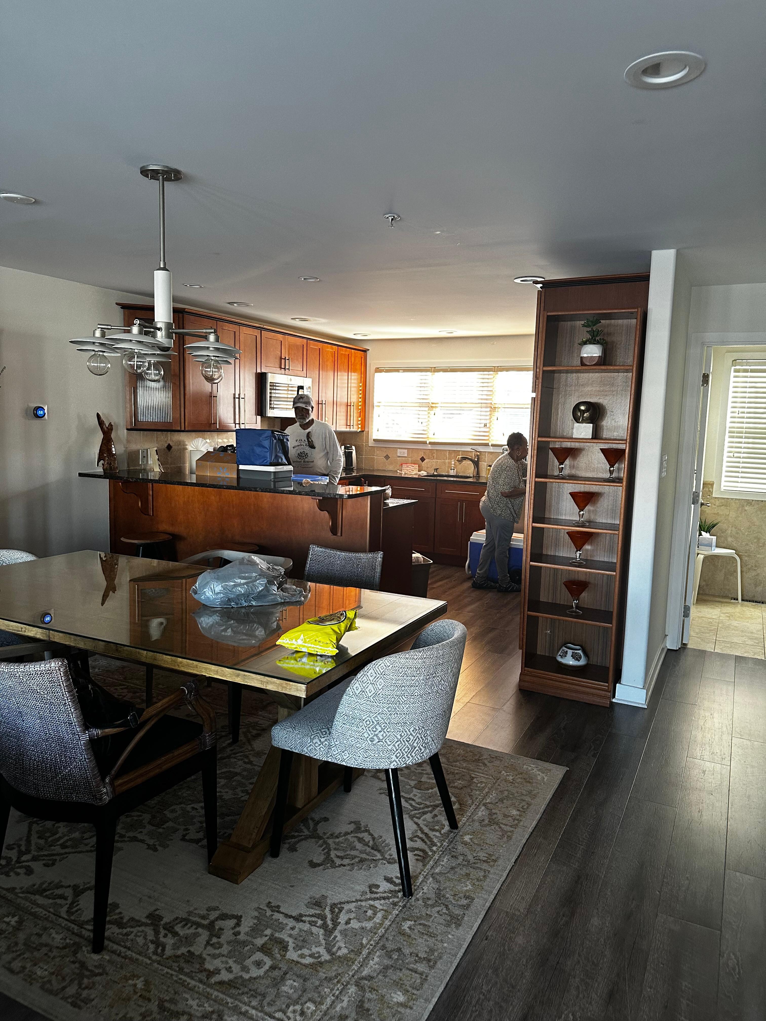 Kitchen and dining area