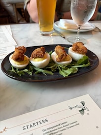 Deviled eggs at the Independent. This restaurant was amazing!