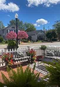 Watching the world go by on Main Street