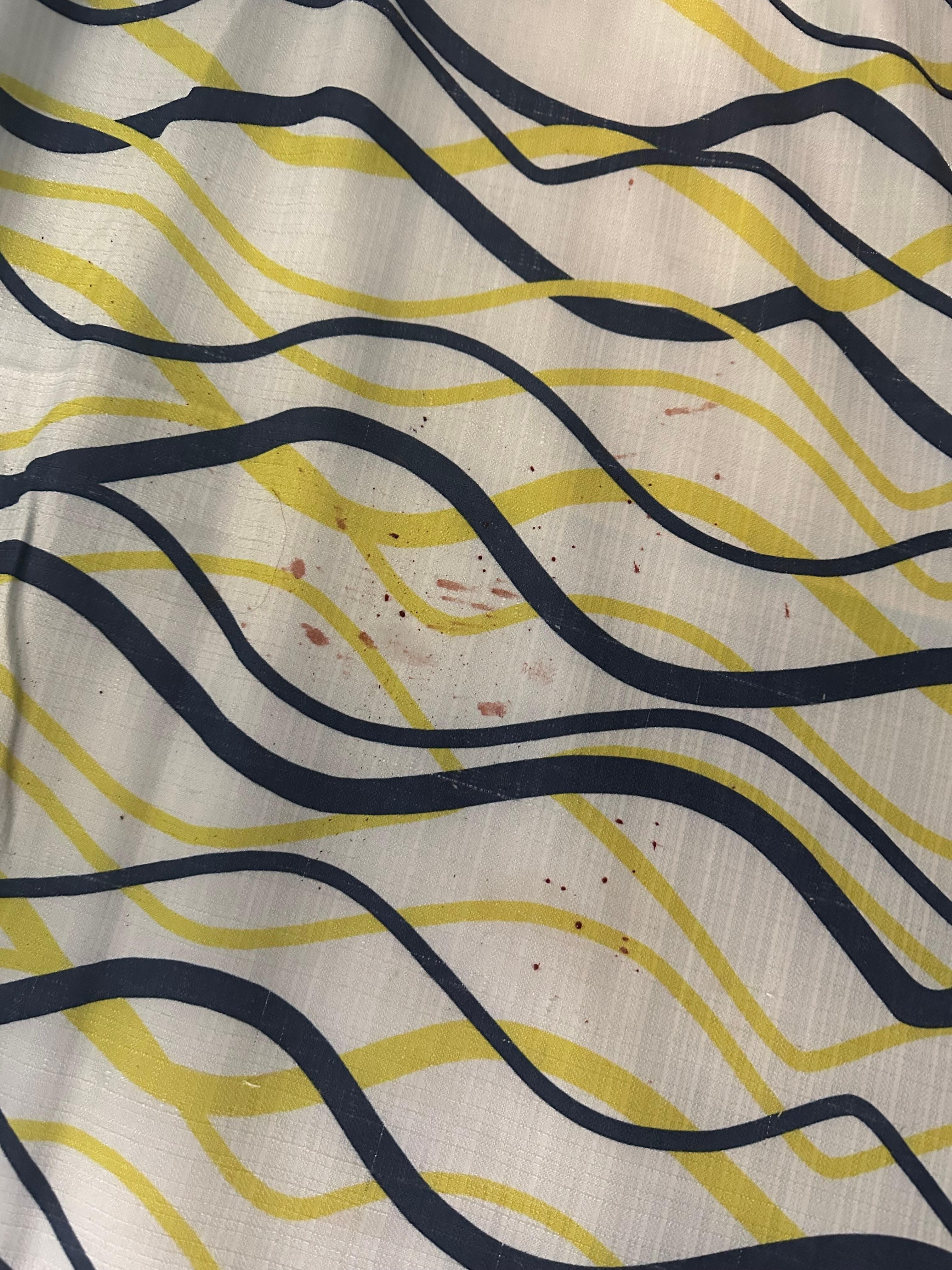 blood on bed sheets