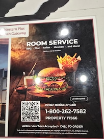 This is offered for room service.I used it but there were only two locations to choose from.