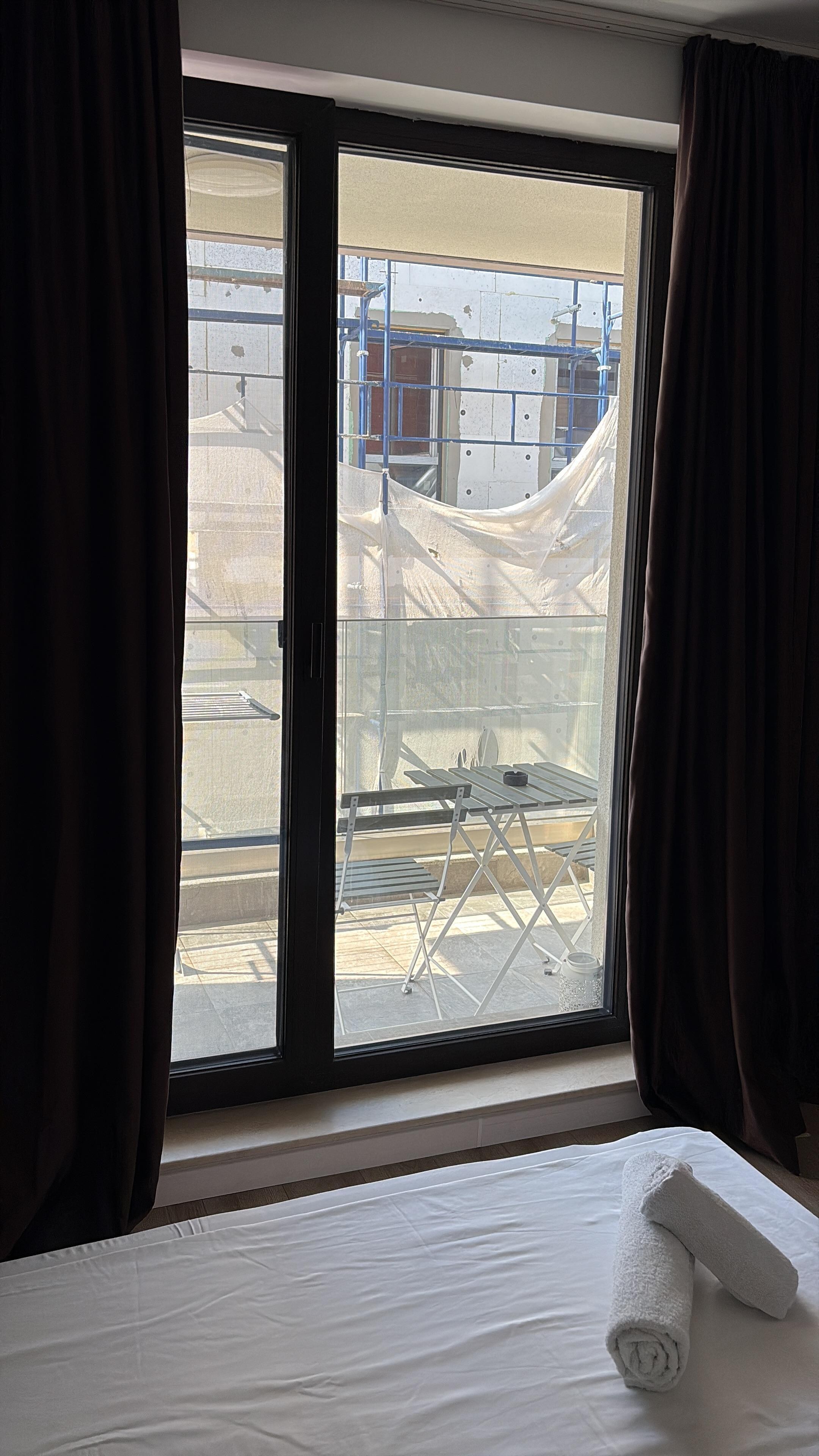 The view from the leaving room.