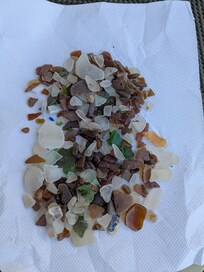 My sea glass finds!