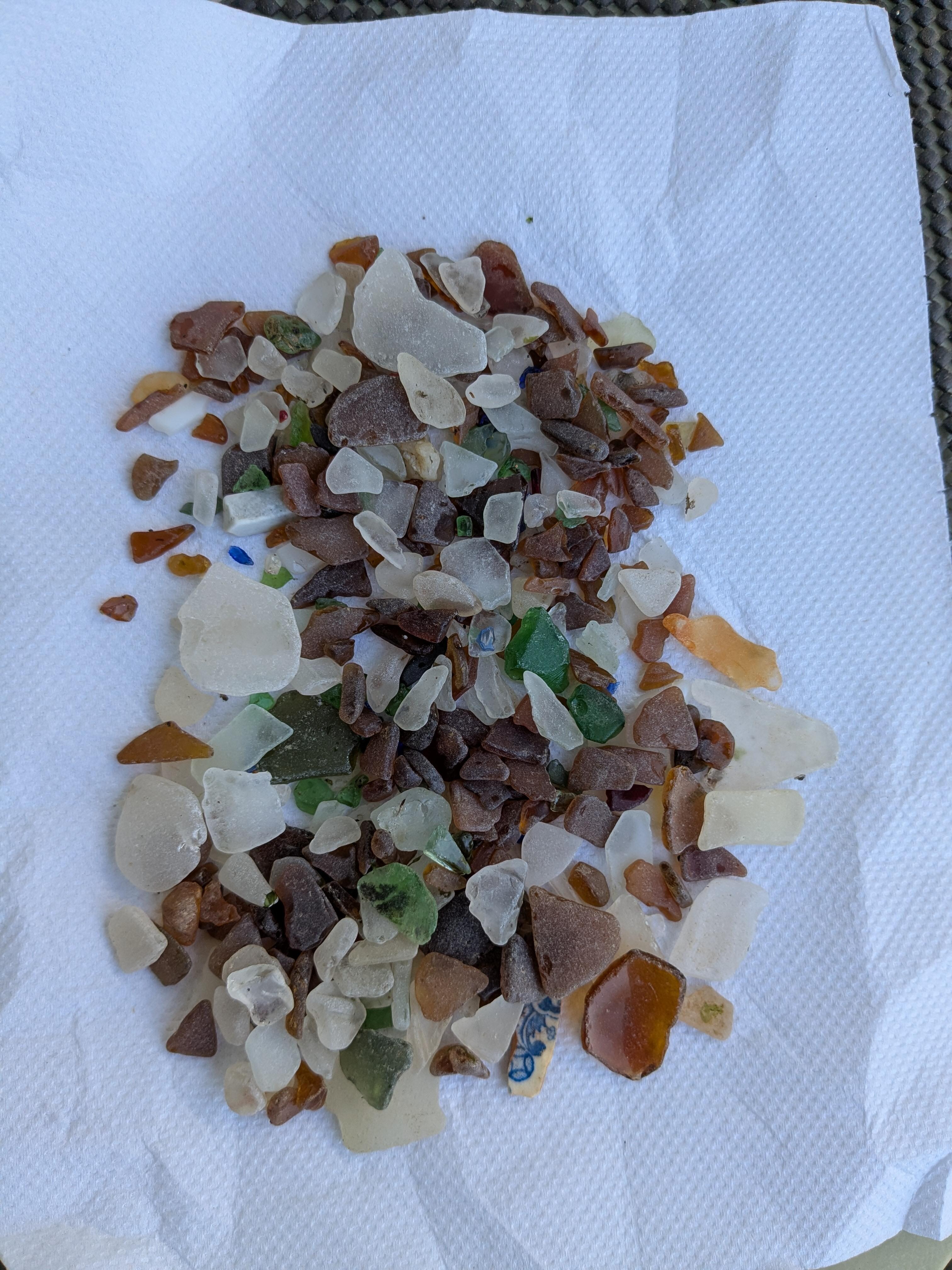 My sea glass finds!